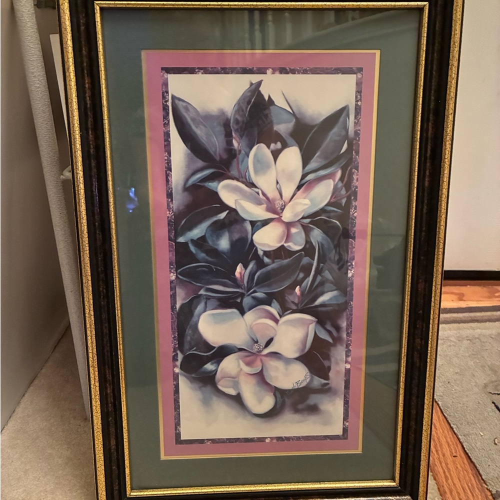 Framed Floral Art Print